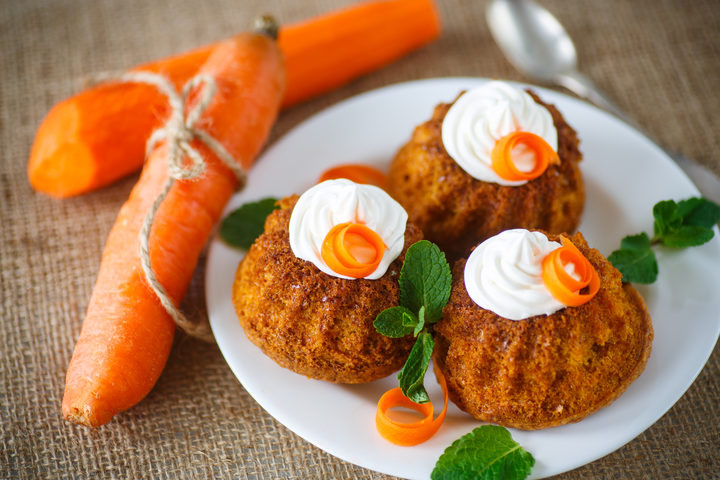 Muffin di carote e mandorle