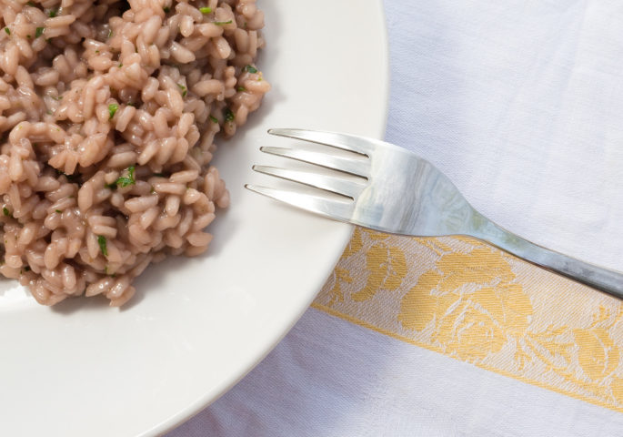 Risotto al radicchio di Treviso