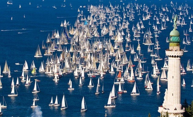 Con la delegazione di Trieste alla 46esima edizione della Barcolana