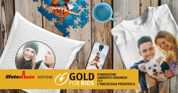 ilFotoalbum e Fondazione insieme per Gold for Kids