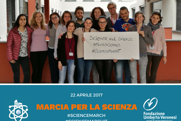 I ricercatori della Fondazione Umberto Veronesi in marcia per difendere la scienza 