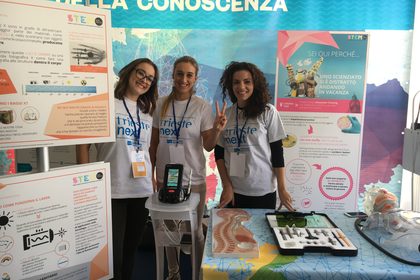 Lo stand della Fondazione Umberto Veronesi a «Trieste Next»