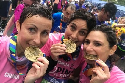 Le pink runner alla maratona di New York