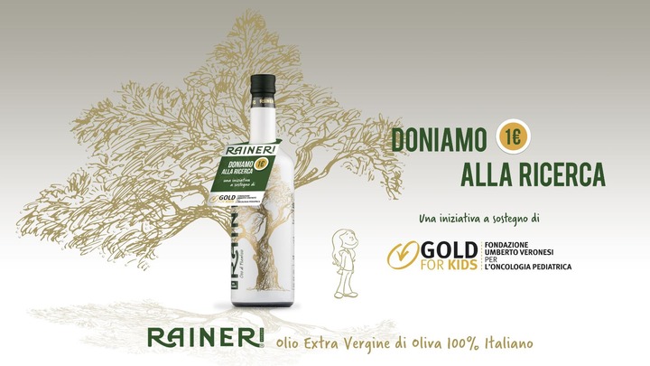 Olio Raineri per la lotta ai tumori infantili