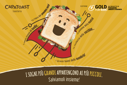 Capatoast e Fondazione Veronesi contro i tumori infantili