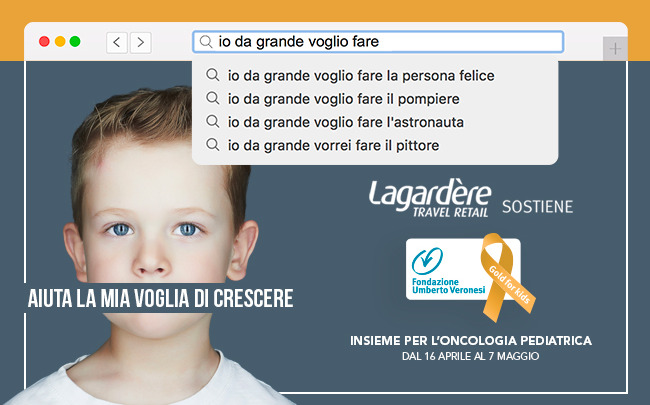 Lagardère Travel Retail a sostegno di Gold for Kids