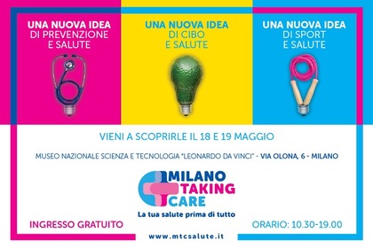 «Milano Taking Care»: 18 e 19 maggio prevenzione gratis per tutti