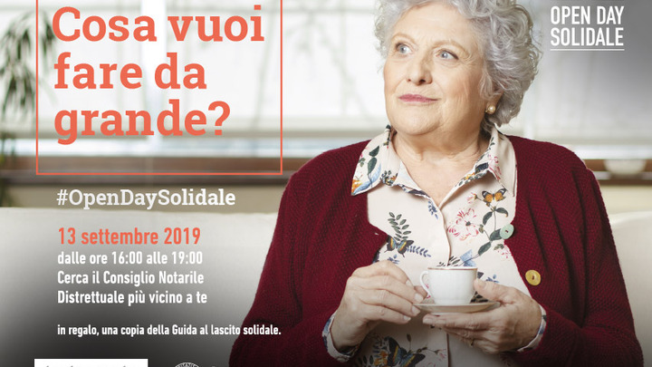 Testamento solidale: 13 settembre Open Day per saperne di più