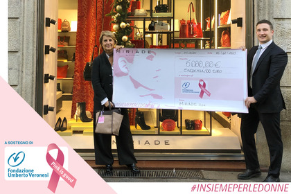Da Miriade 5.000 euro per la ricerca sui tumori femminili