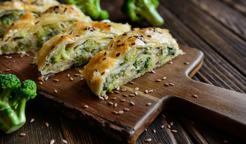Strudel salato di broccoli