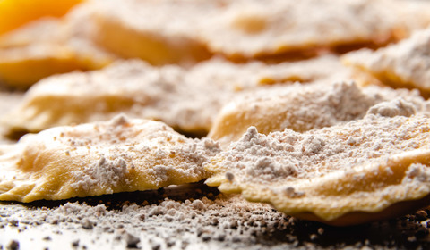 Tortelli ripieni con le biete
