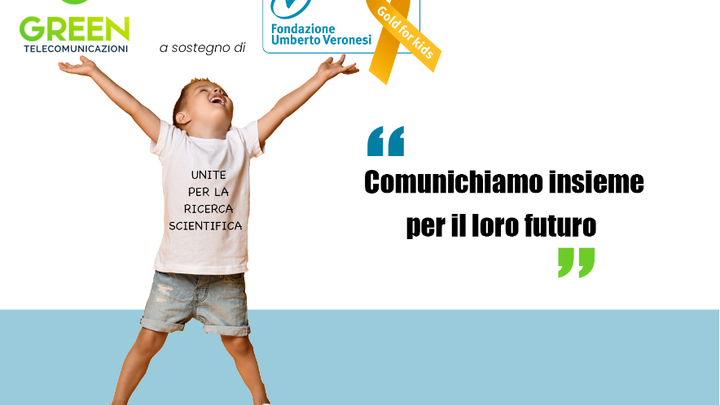 Green Telecomunicazioni sostiene la ricerca sui tumori pediatrici