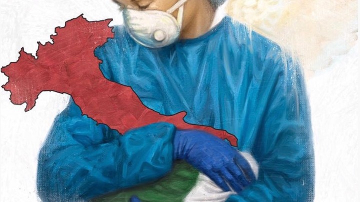 L'illustrazione che ha emozionato l'Italia colpita dal Covid-19