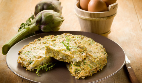 Frittata con carciofi