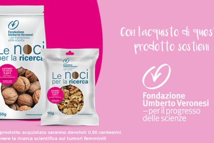 Life e Fondazione Veronesi con «Le noci per la ricerca»