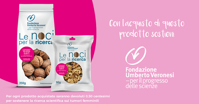 Life e Fondazione Veronesi con «Le noci per la ricerca»