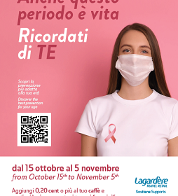 Lagardère Travel Retail sostiene la ricerca sui tumori femminili