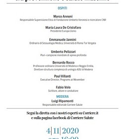 Il 4 novembre un talk-show per parlare di salute maschile