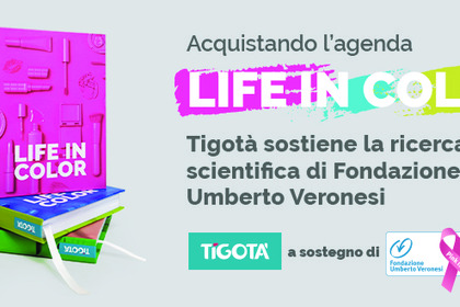Da Tigotà l’agenda «Life in Color» per sostenere la ricerca scientifica