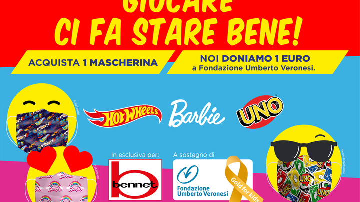 Bennet e Mattel al fianco di Fondazione Umberto Veronesi