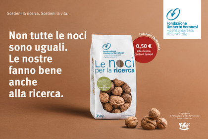 Dall'1 al 31 marzo tornano «Le noci per la ricerca»