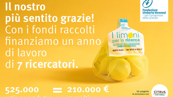 Da «I limoni per la ricerca» 210mila euro per finanziare 7 scienziati