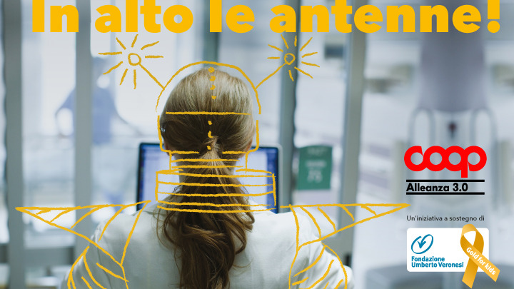 «In alto le antenne!»: l'impegno di Coop Alleanza 3.0 per i tumori pediatrici