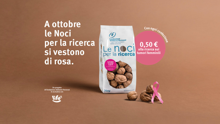 A ottobre tornano «Le Noci per la Ricerca»… in rosa 