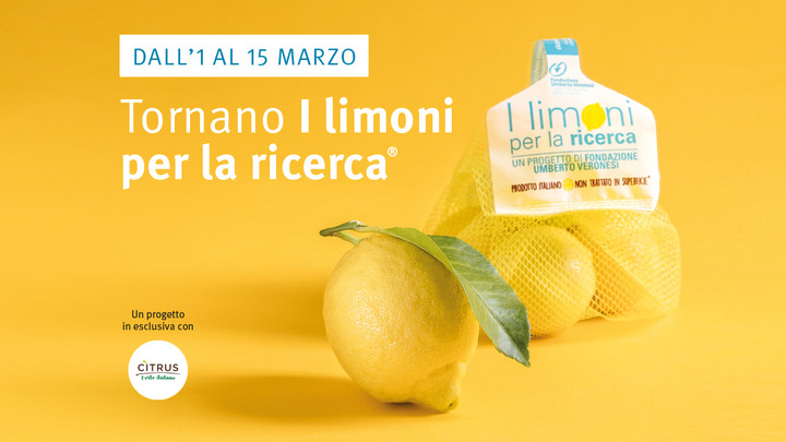 Tornano I limoni per la Ricerca: dal 1 al 15 marzo 