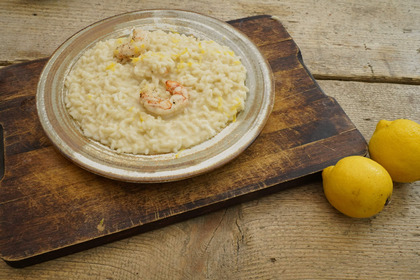 Risotto gamberi e limone