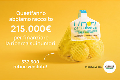 Grazie ai Limoni per la ricerca® raccolti 215 mila euro 