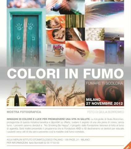 "Colori in fumo", una mostra fotografica a sostegno di No Smoking Be Happy