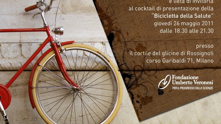 Un invito a pedalare con la "Bicicletta della Salute" targata Fondazione Veronesi