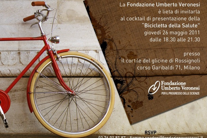 Un invito a pedalare con la "Bicicletta della Salute" targata Fondazione Veronesi