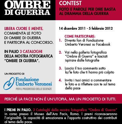 Libera cuore e mente, partecipa al contest &#x201c;Ombre di guerra&#x201d;