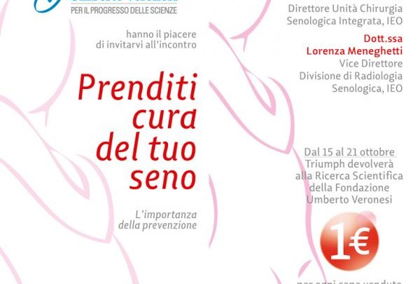 Triumph e Fondazione Veronesi insieme contro il tumore al seno