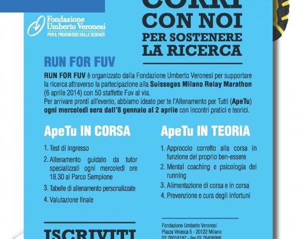 Corri con Fondazione Veronesi alla Milano Marathon 2014