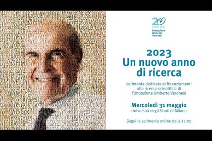 Il 31 maggio appuntamento con la cerimonia dei Finanziamenti alla ricerca scientifica di Fondazione Veronesi